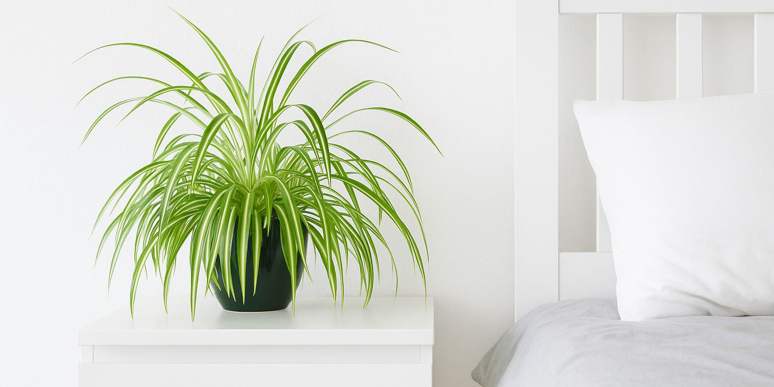 Grünlillie im Schalfzimmer