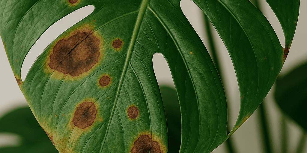 Monstera mit braunen Flecken: Was ist los mit deiner Pflanze?