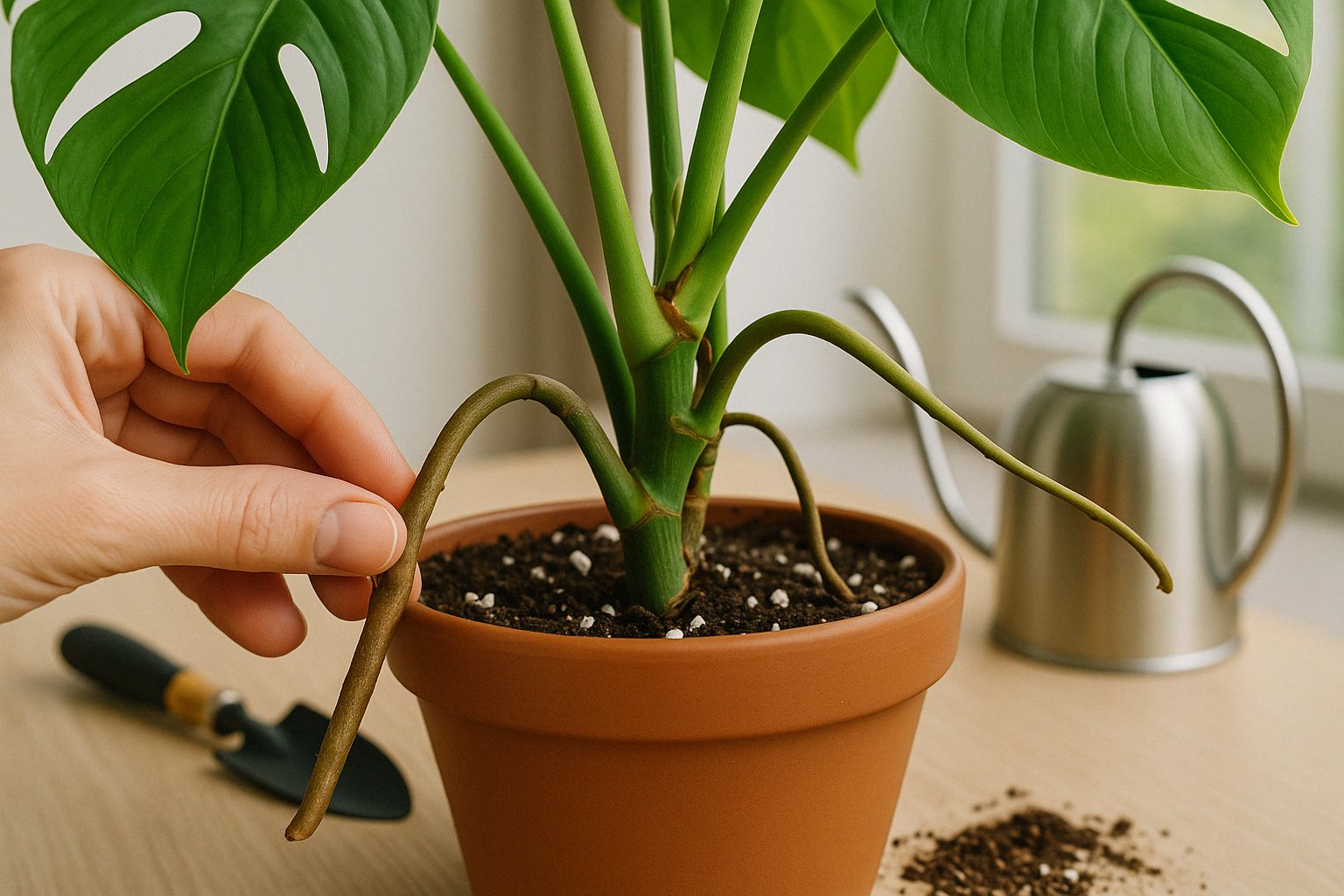 Monstera-Luftwurzeln einpflanzen: Alles, was du wissen musst