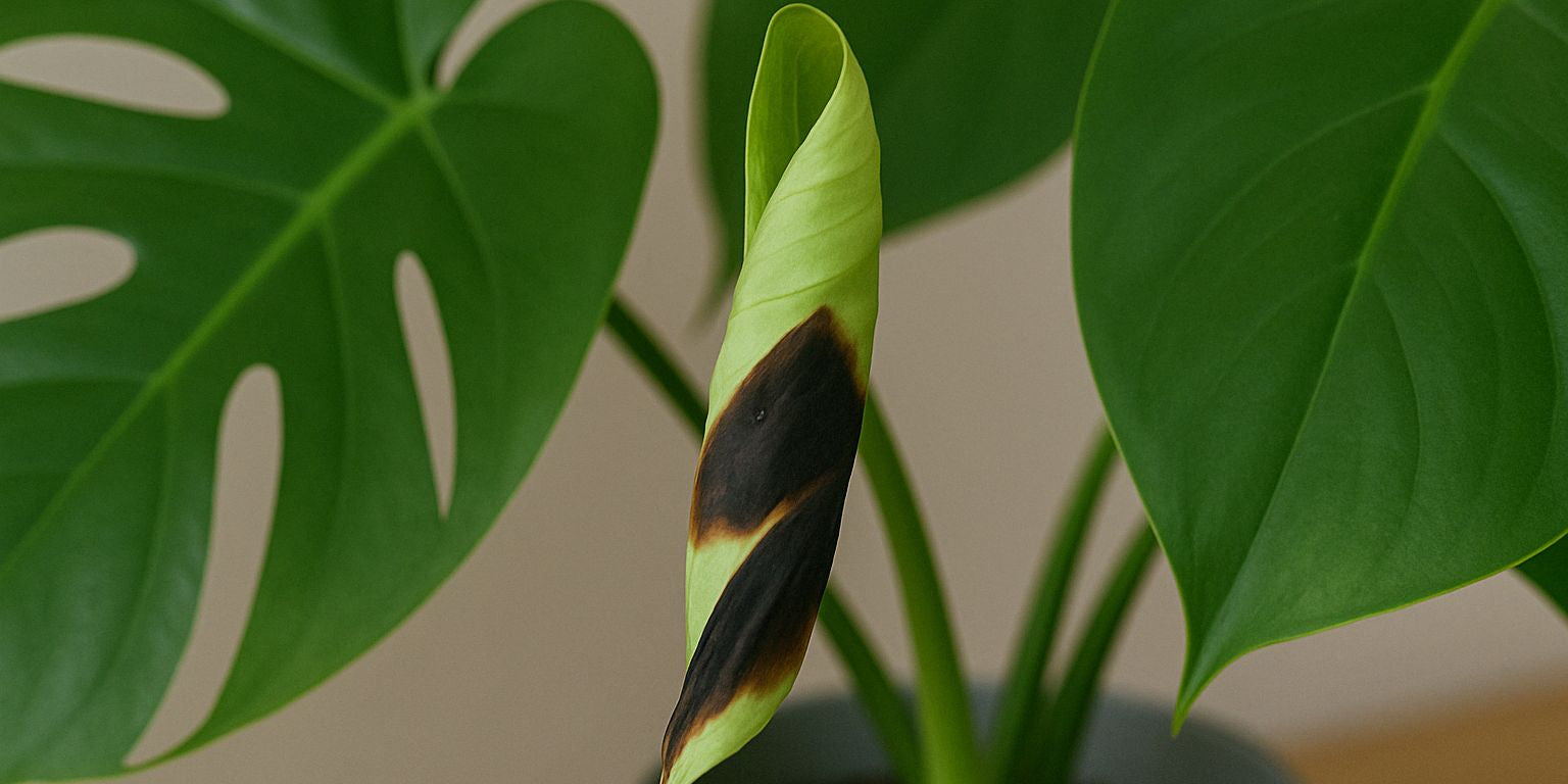Warum werden die neuen Blätter deiner Monstera schwarz?