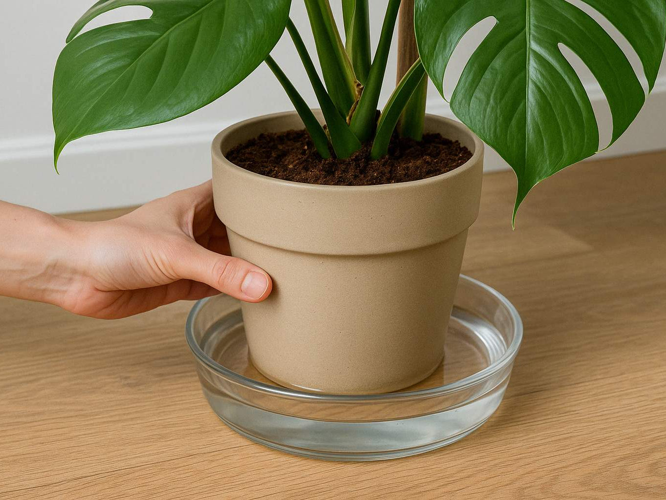 Monstera von unten gießen: Eine einfache Methode für gesunde Pflanzen