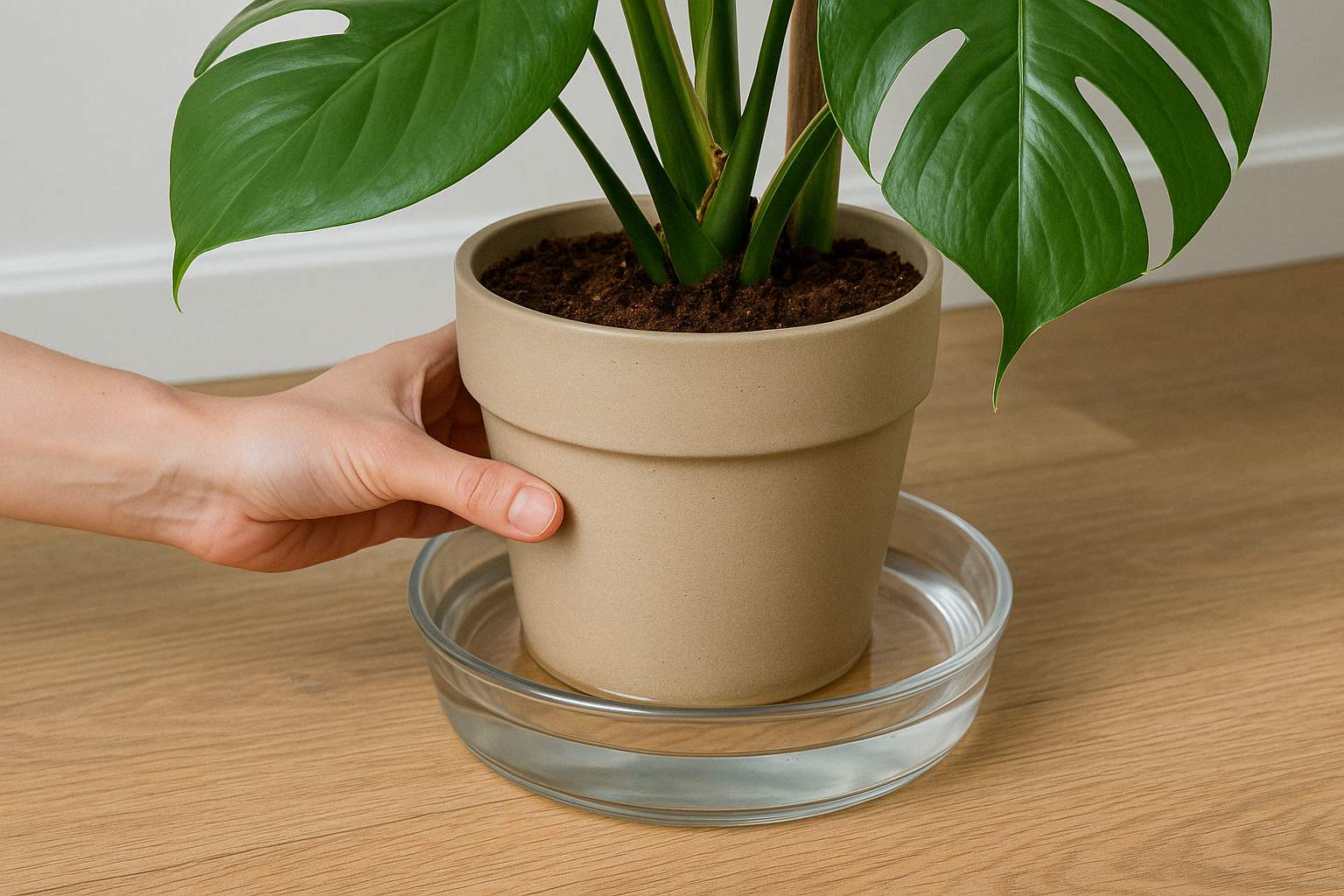 Monstera von unten gießen: Eine einfache Methode für gesunde Pflanzen