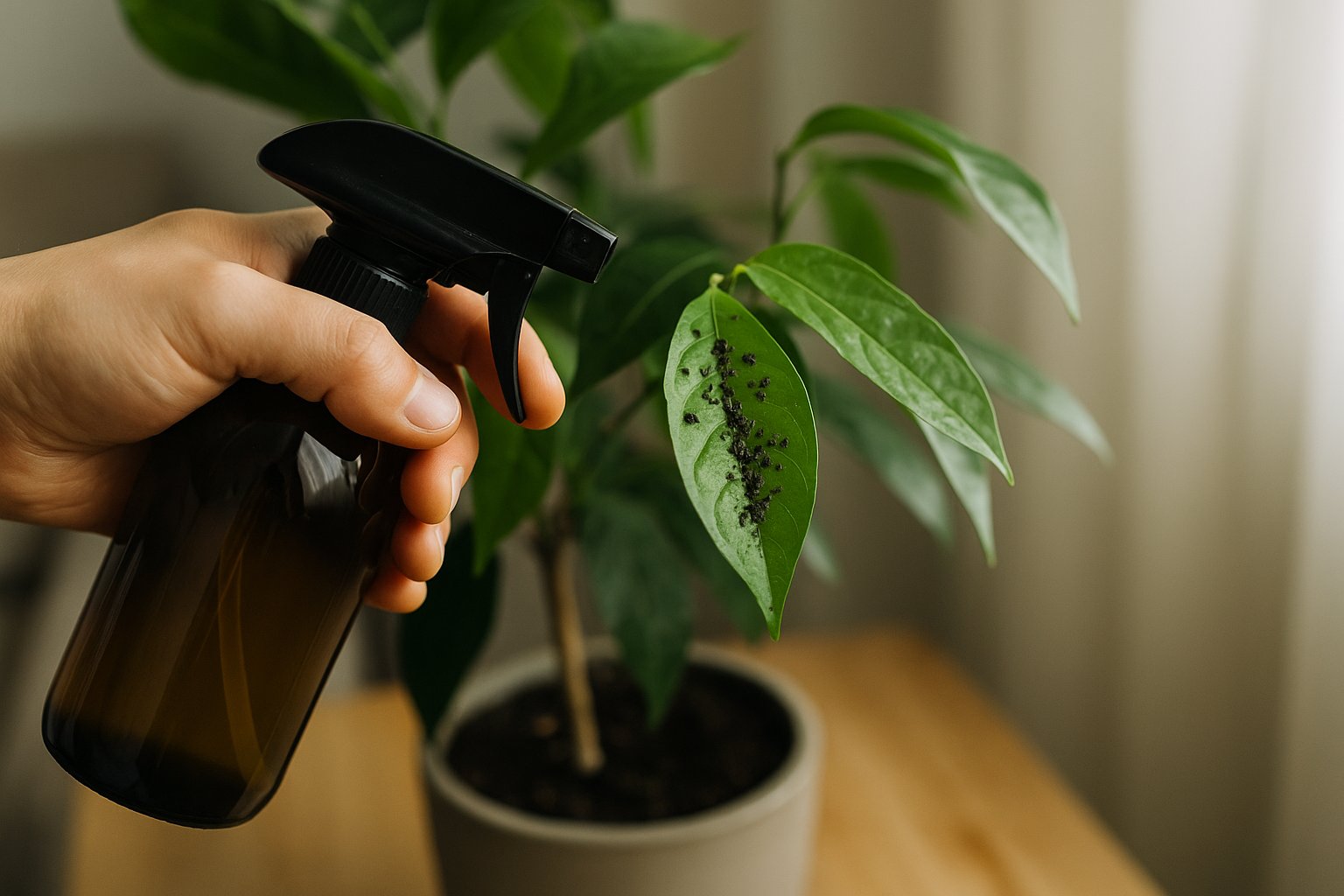 Neemöl: Dein Helfer gegen Blattläuse an Zimmerpflanzen