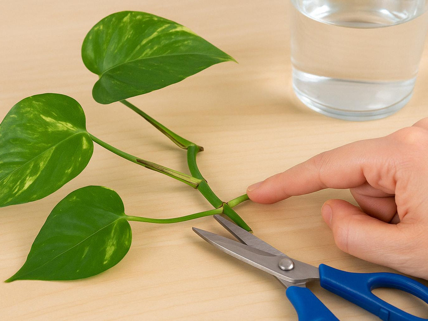 Efeutute-Ableger: Wo genau solltest du abschneiden?