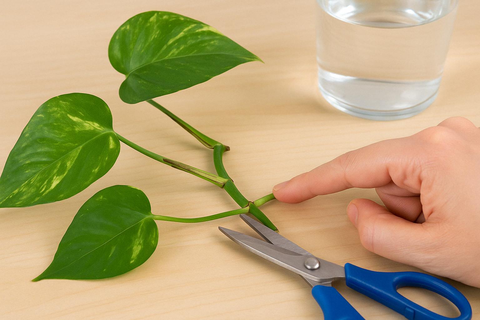 Efeutute-Ableger: Wo genau solltest du abschneiden?