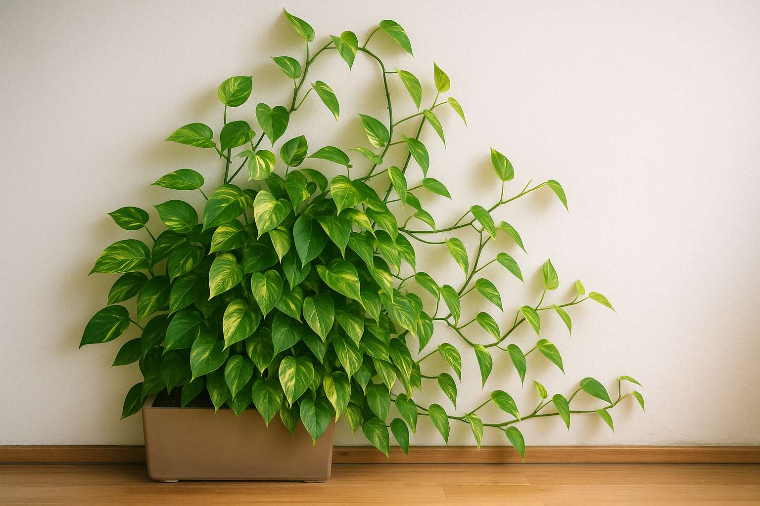 Efeutute an der Wand: Dein grüner Hingucker für jeden Raum