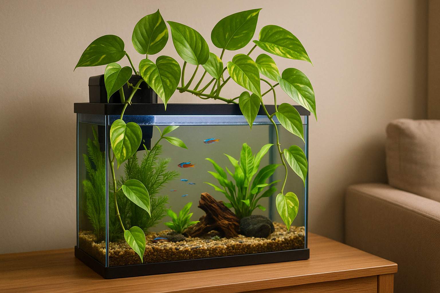 Efeutute im Aquarium: Natürliche Pflege für dein Becken