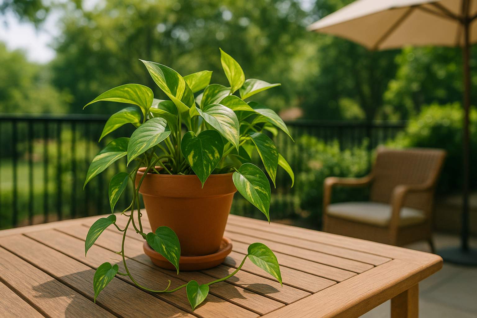 Deine Efeutute draußen: Tipps für die Pflege im Freien