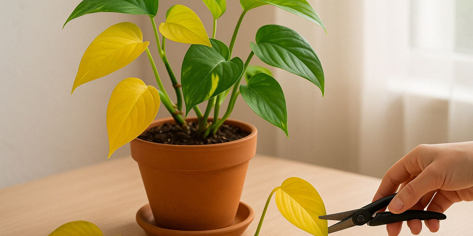 Gelbe Blätter an deiner Efeutute? So bringst du sie wieder zum Strahlen