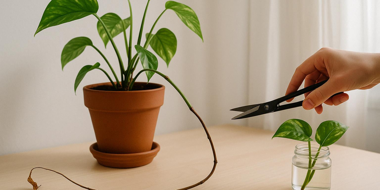 Efeutute mit langen Trieben ohne Blätter: Ursachen und Lösungen