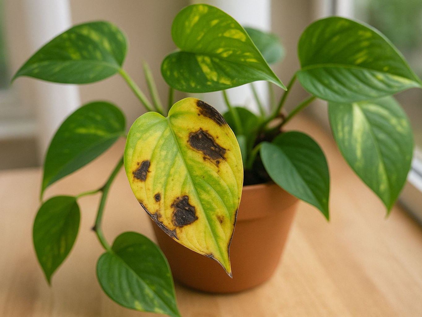 Pilzbefall bei der Efeutute: So rettest du deine Pflanze