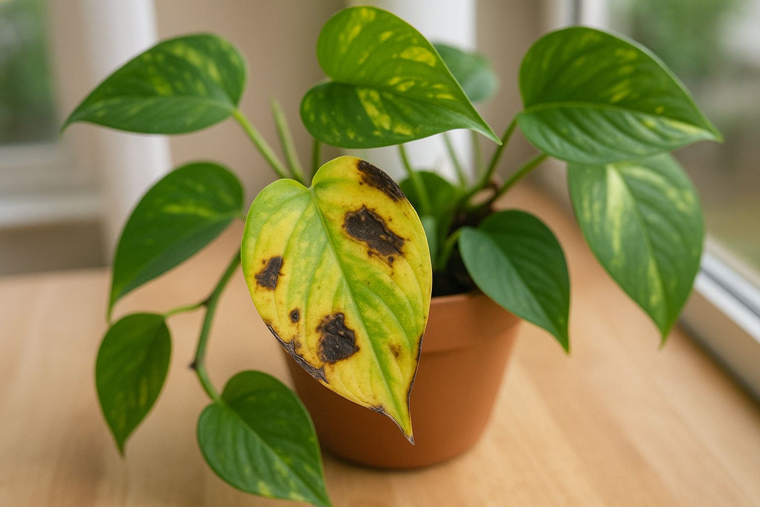 Pilzbefall bei der Efeutute: So rettest du deine Pflanze