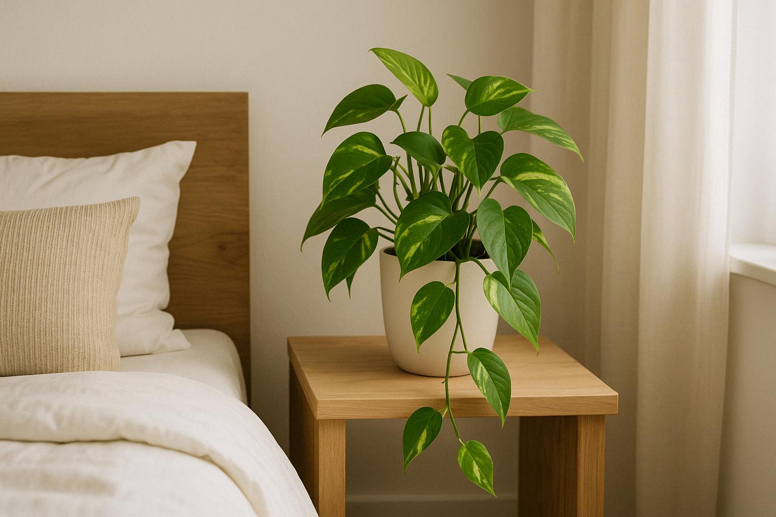 Efeutute im Schlafzimmer: Dein grüner Begleiter für bessere Luft und Schlaf