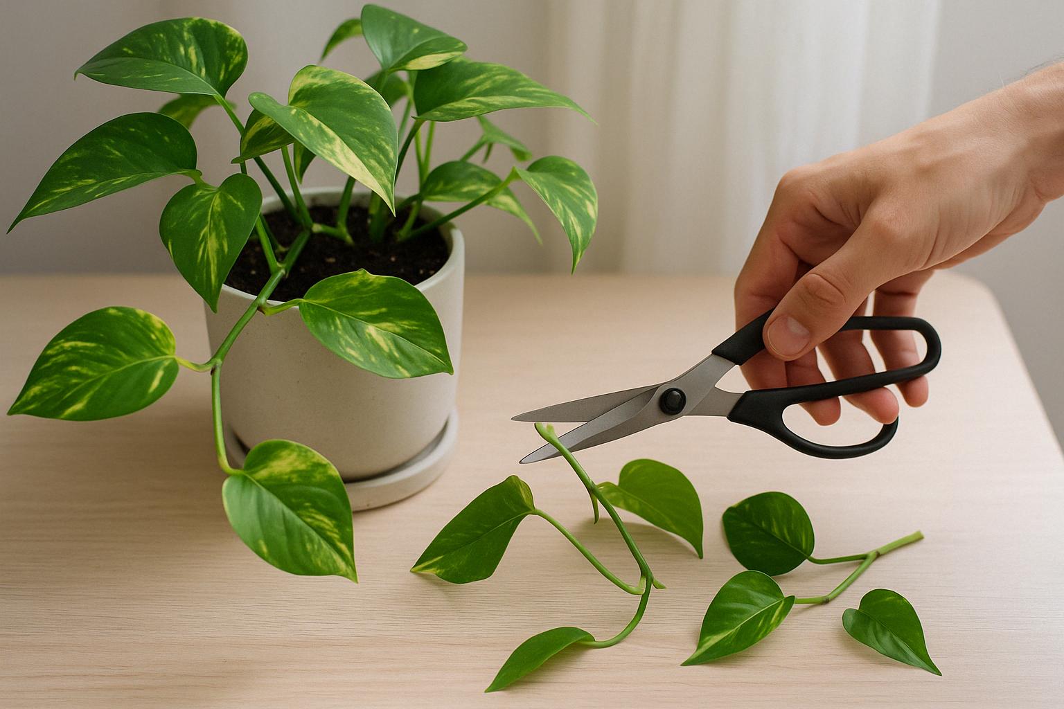 Efeutute schneiden: Dein Weg zu einer gesunden Zimmerpflanze