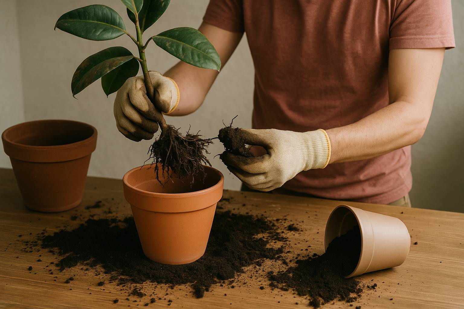 Häufige Fehler beim Umtopfen von Zimmerpflanzen vermeiden