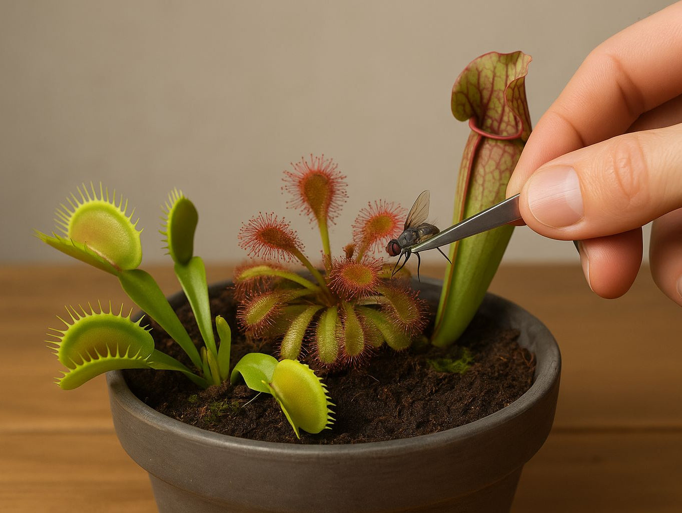 So fütterst du deine fleischfressenden Pflanzen richtig