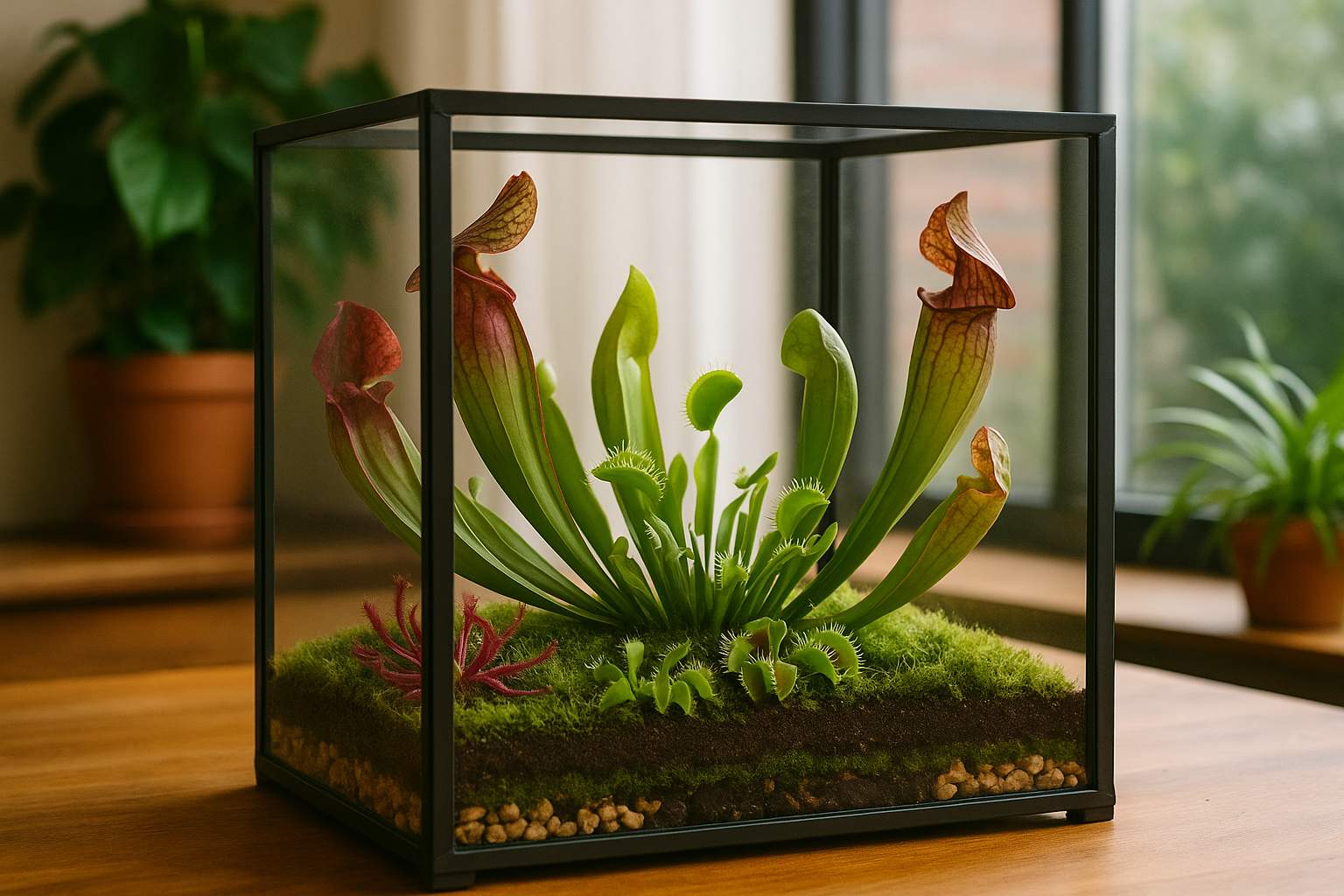 Fleischfressende Pflanzen im Terrarium: Faszinierende Karnivoren richtig pflegen