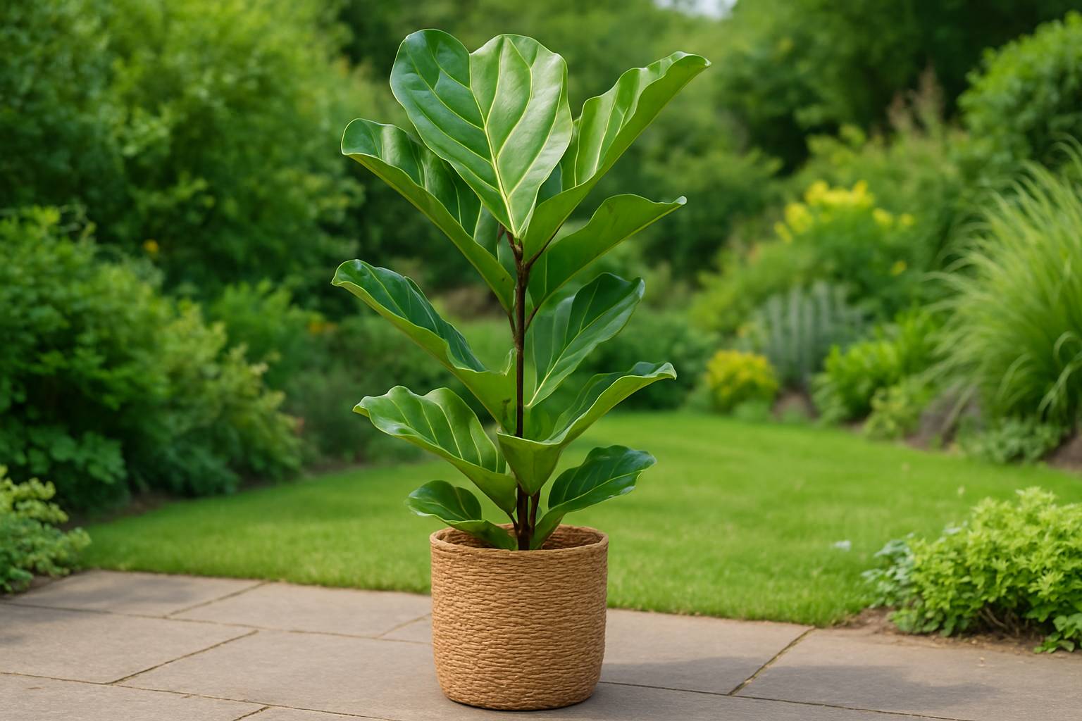 Geigenfeige draußen: So pflegst du sie im Sommer richtig