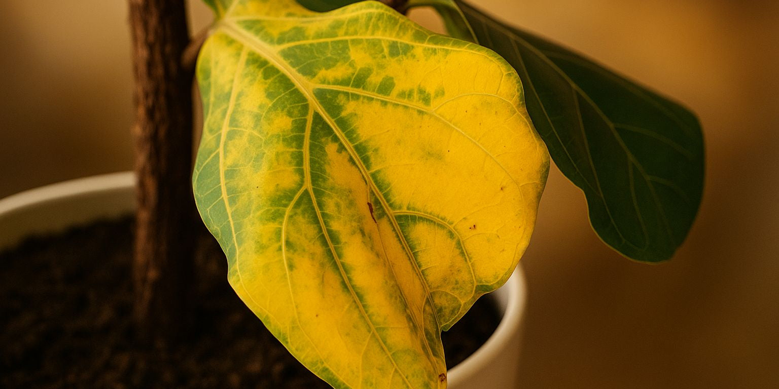 Geigenfeige: Gelbe Blätter- das solltest du tun