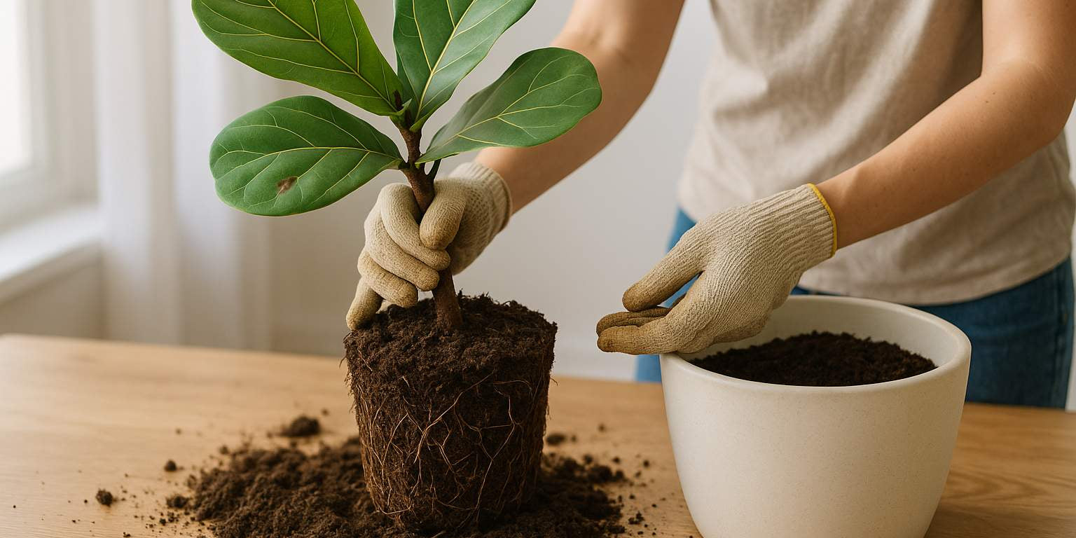 Geigenfeige umtopfen: So gelingt der perfekte Topfwechsel