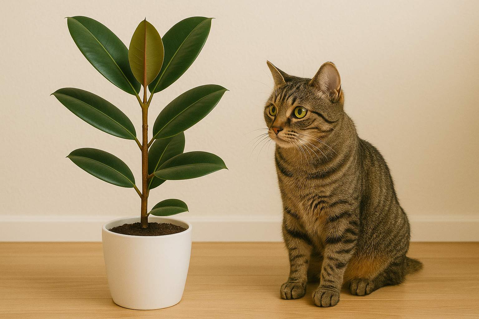 Gummibaum und Katzen: Ist er giftig?