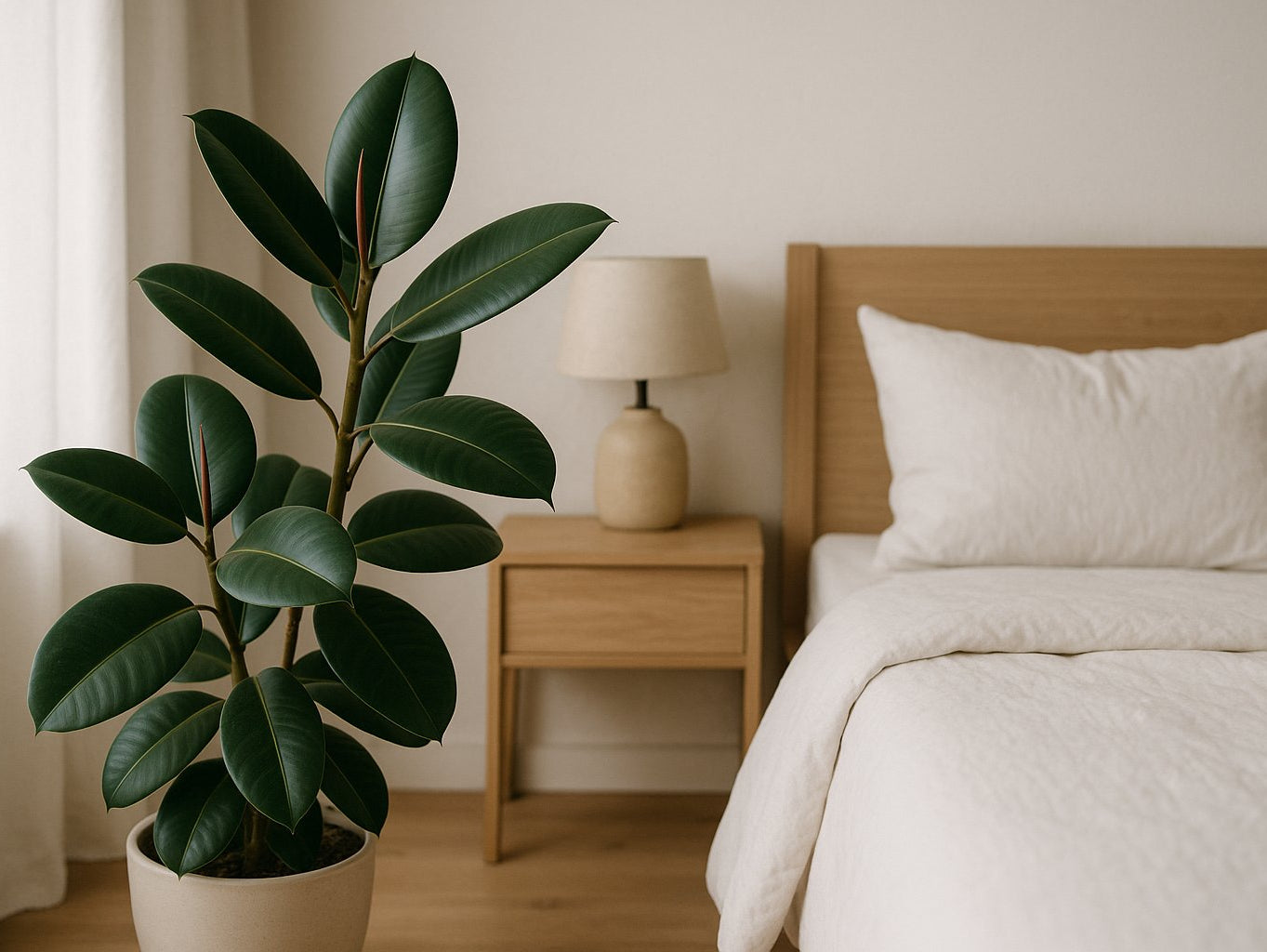 Gummibaum im Schlafzimmer: sinnvoll oder nicht?