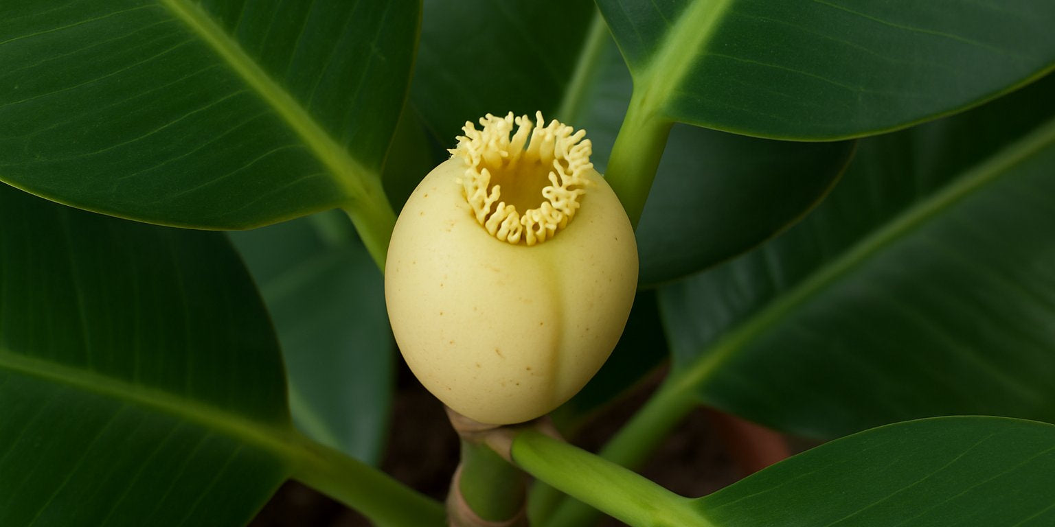 Der Gummibaum und seine Blüten: Ein seltener Anblick