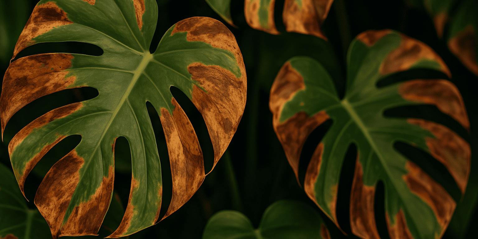 Braune Blätter bei deiner Monstera? Ursachen und Lösungen im Überblick