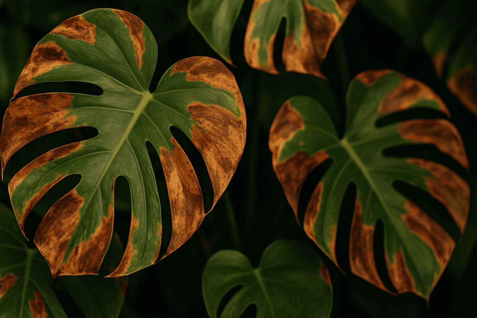 Braune Blätter bei deiner Monstera? Ursachen und Lösungen im Überblick