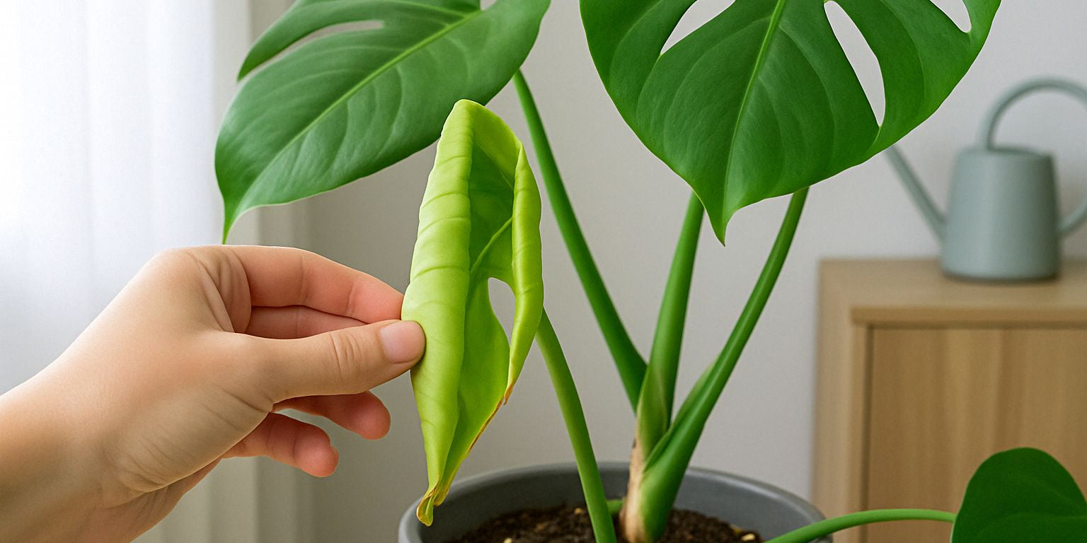 Eingerollte Blätter bei der Monstera: Ursachen erkennen und beheben