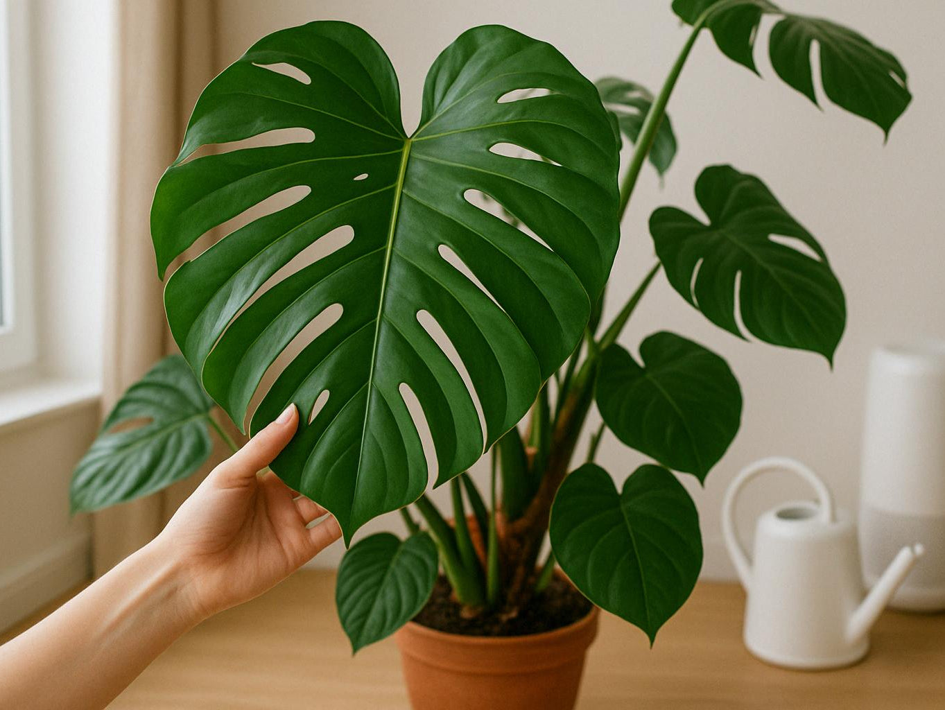 Monstera mit größeren Blättern: So klappt’s bei deiner Pflanze