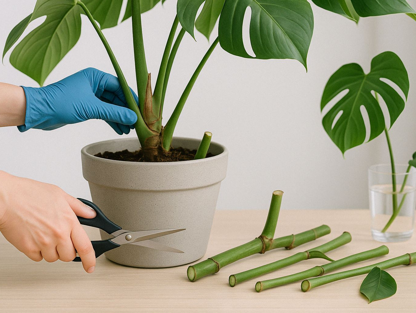 Monstera komplett zurückschneiden: Dein Guide für ein gesundes Fensterblatt