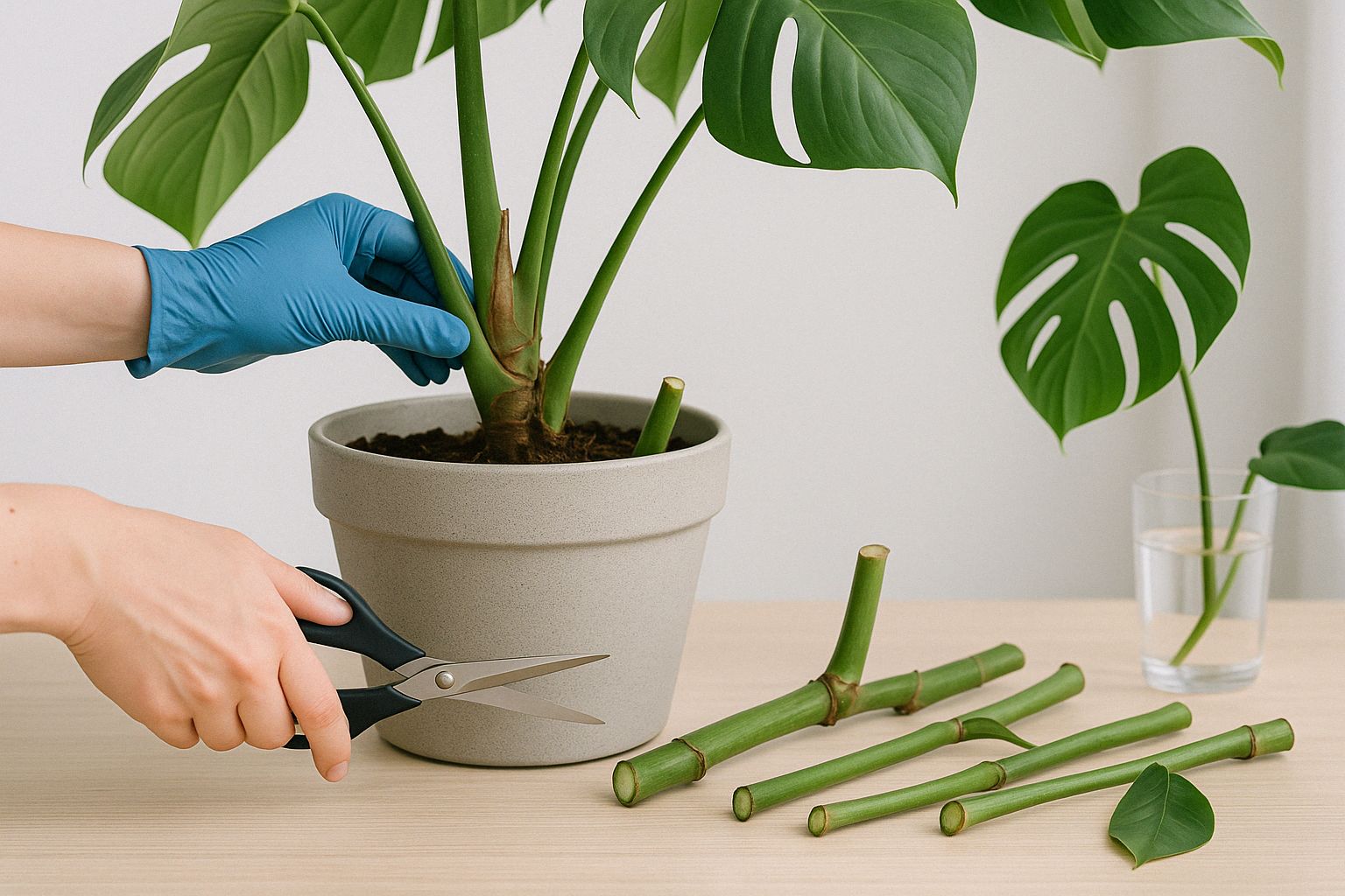 Monstera komplett zurückschneiden: Dein Guide für ein gesundes Fensterblatt