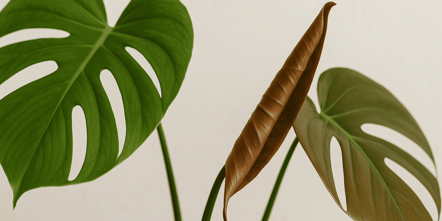 Monstera mit neuem braunem Blatt: Was tun?
