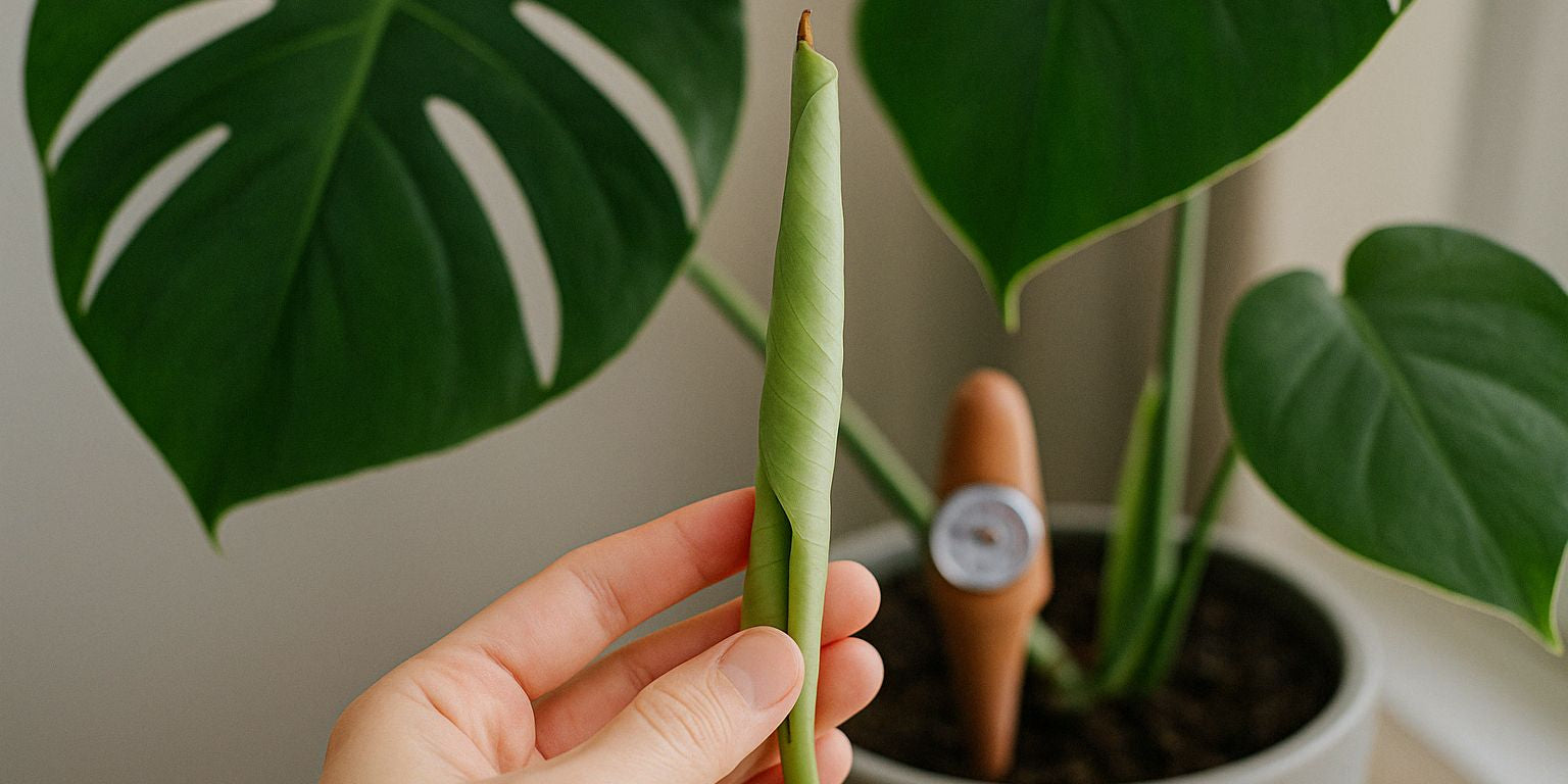Warum rollt sich das neue Blatt deiner Monstera nicht auf?