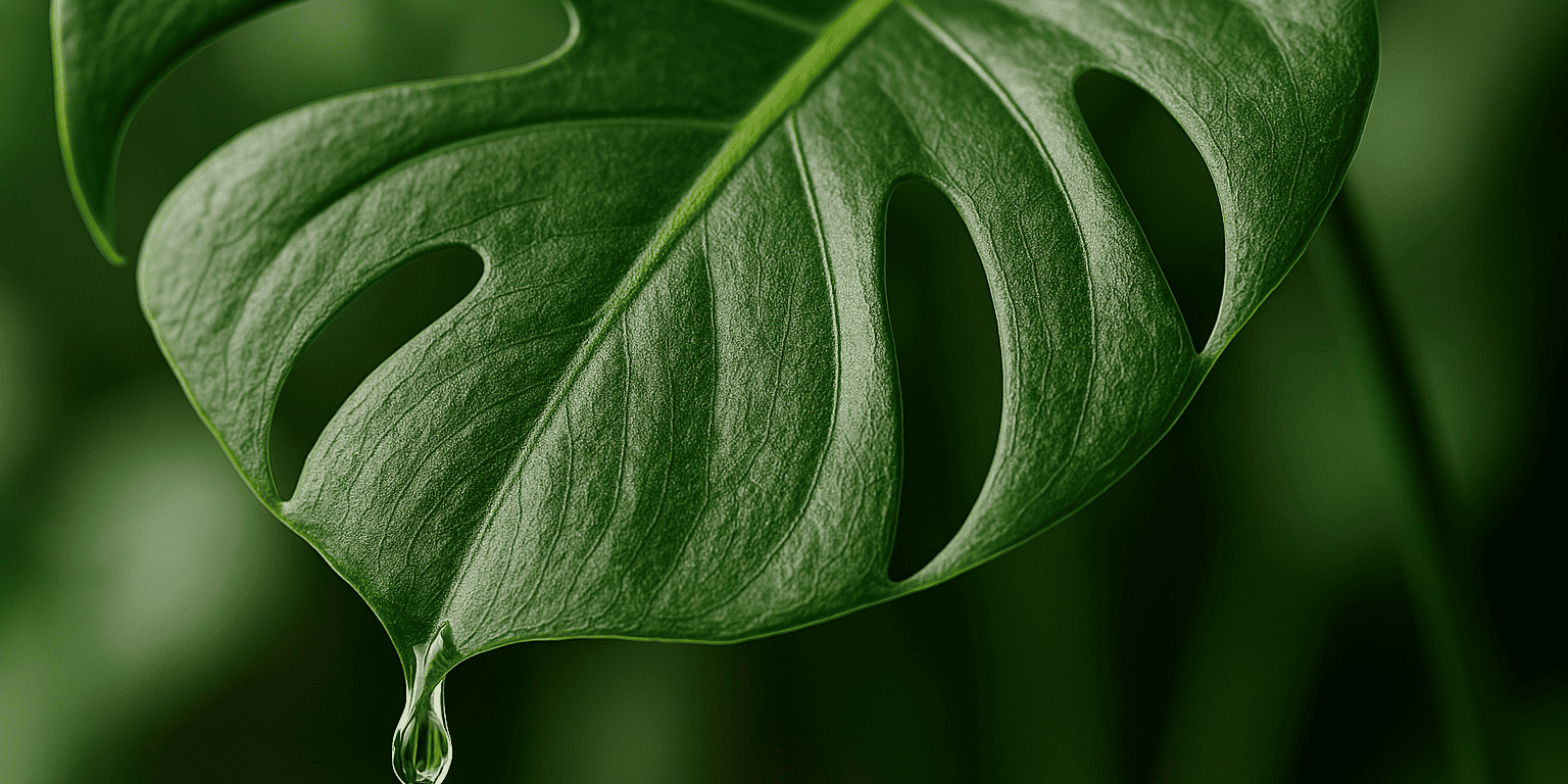 Monstera tropft