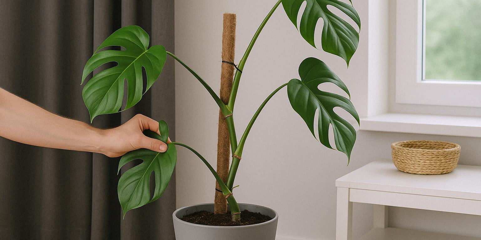 Warum wächst deine Monstera schief? So bringst du sie wieder in Form