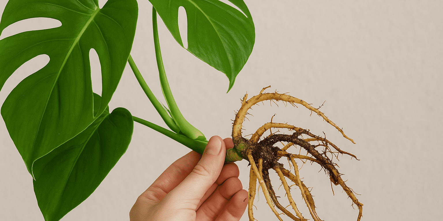 Monstera mit Wurzelfäule: Was tun, wenn die Wurzeln leiden?
