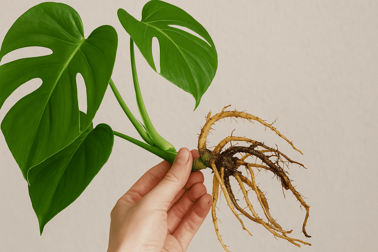 Monstera mit Wurzelfäule: Was tun, wenn die Wurzeln leiden?