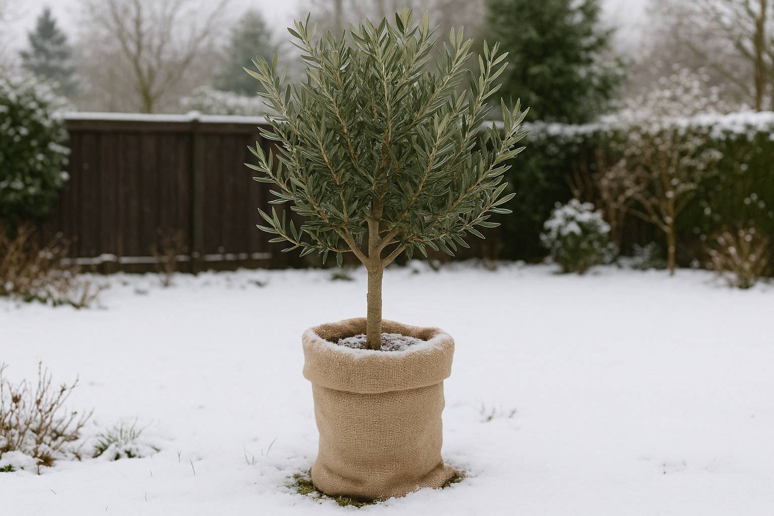 Olivenbaum draußen erfolgreich überwintern