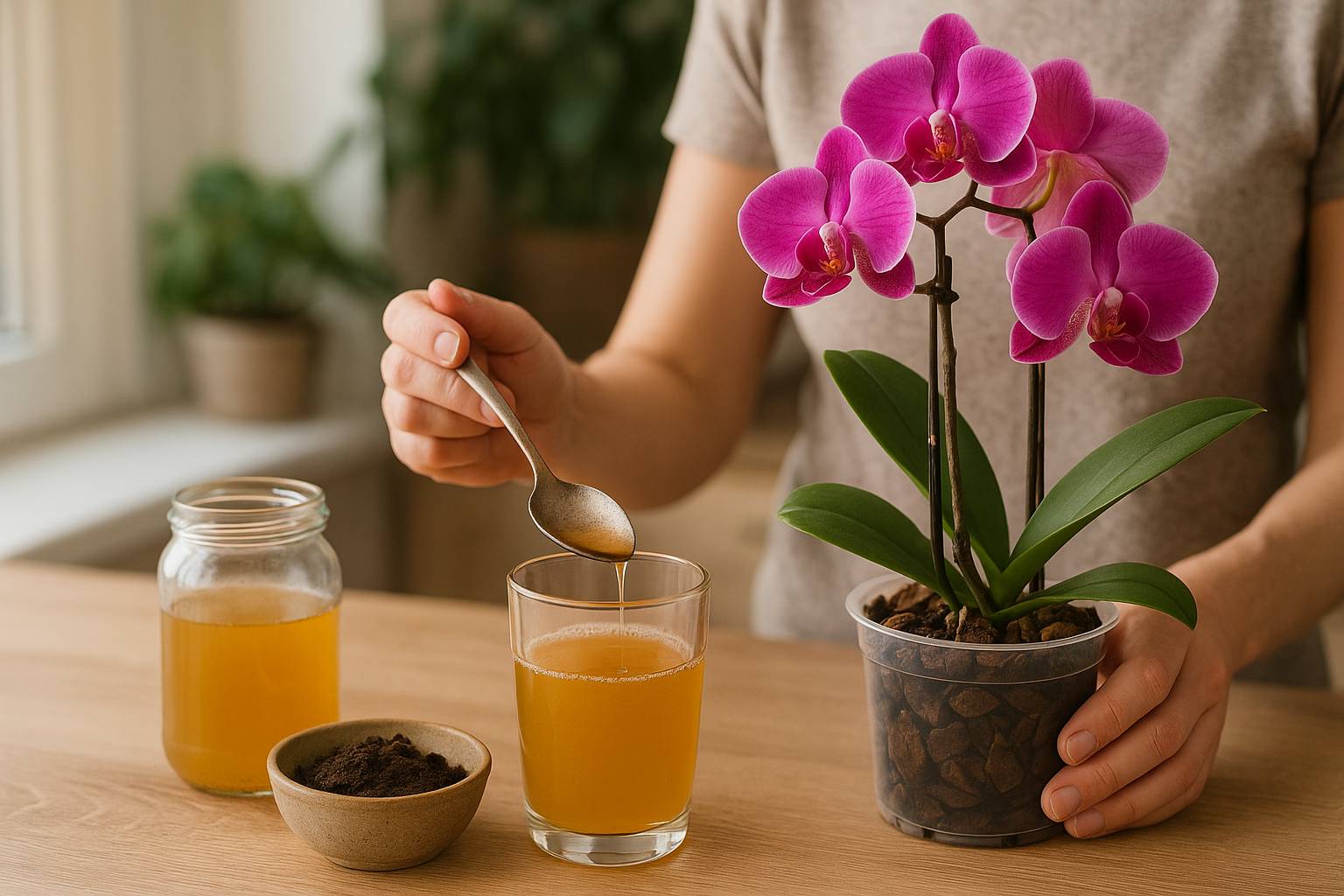 Orchideen mit Hausmitteln düngen: Natürliche Pflege für prächtige Blüten