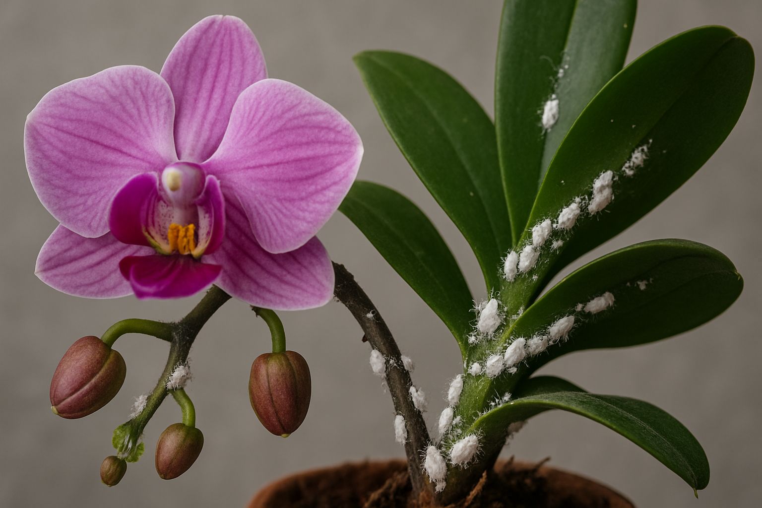 Wollläuse an deinen Orchideen:so wirst du sie los