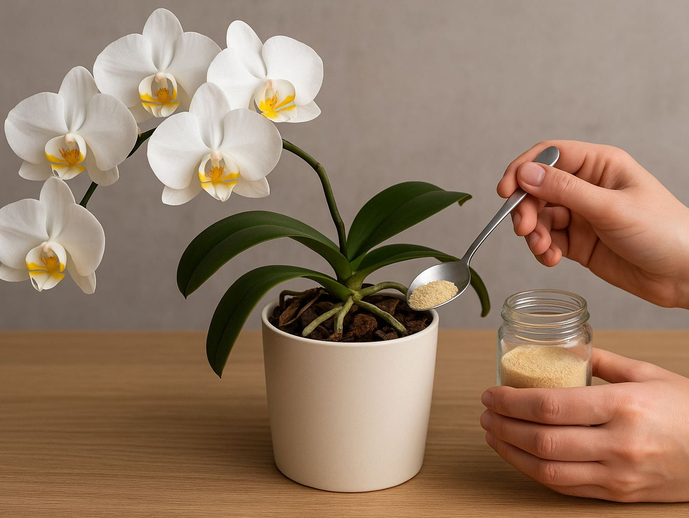 Orchideen mit Hausmitteln zur Blütenpracht bringen