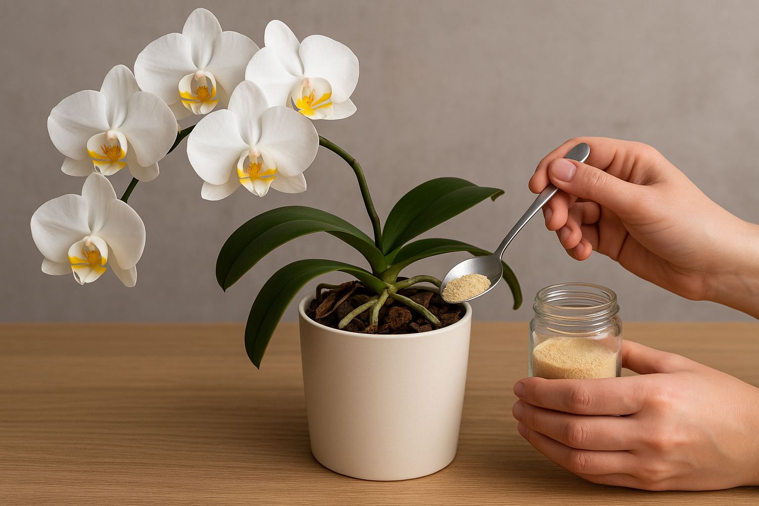 Orchideen mit Hausmitteln zur Blütenpracht bringen