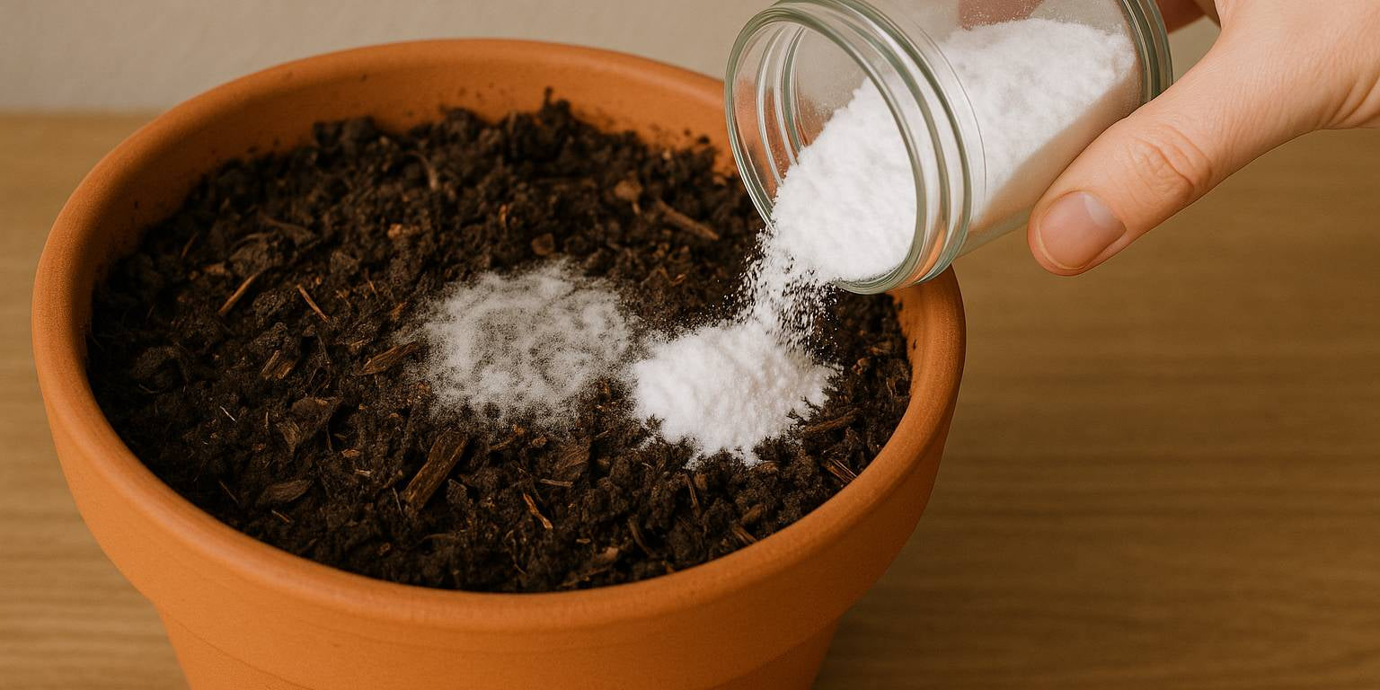 Schimmel in Blumenerde mit Hausmitteln bekämpfen