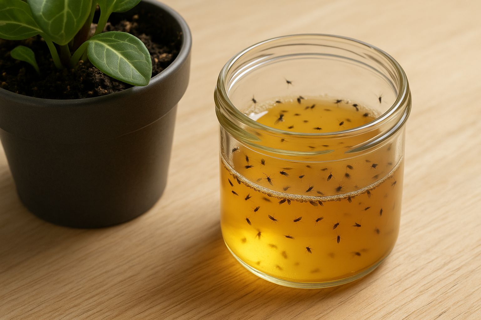 Trauermücken mit Essig loswerden: Ein einfaches Hausmittel