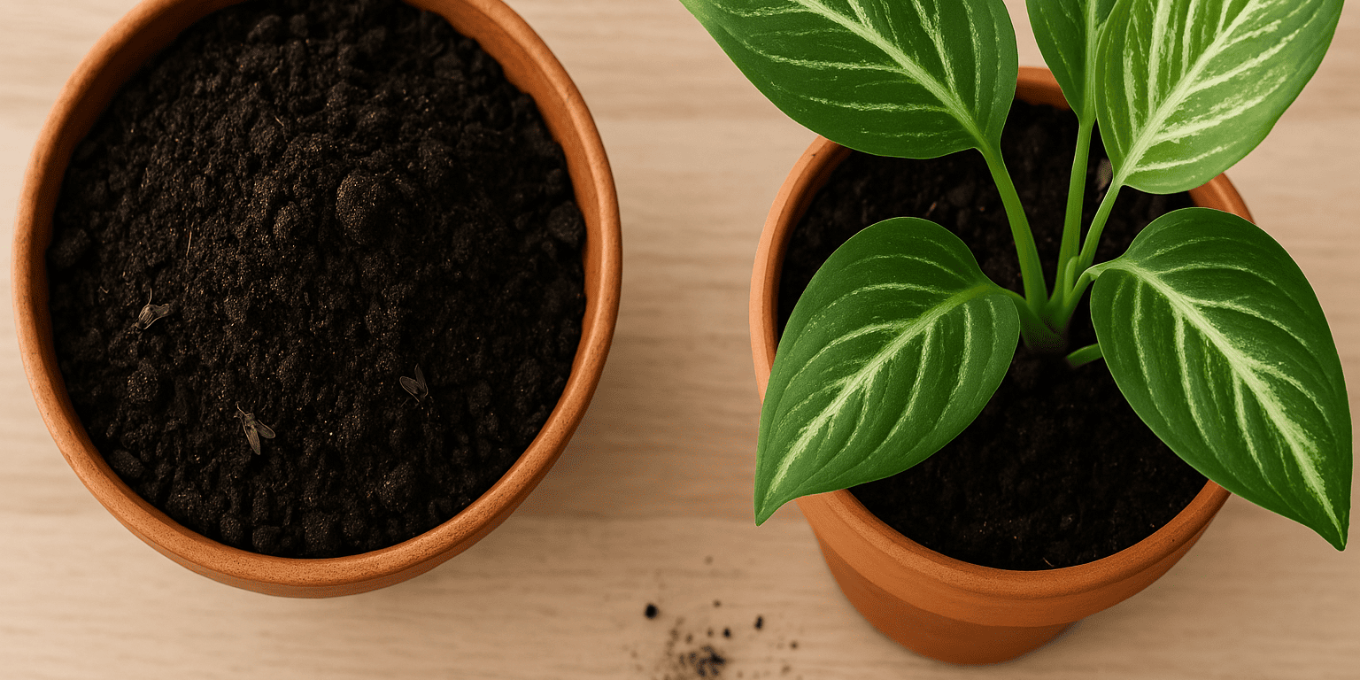 Welche Erde für Zimmerpflanzen ohne Fliegen?