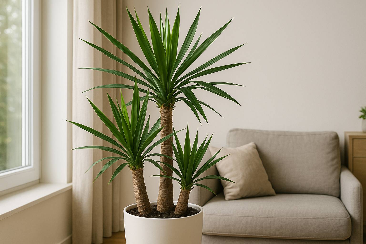 Yucca Palme drinnen pflegen: Dein Weg zur gesunden Zimmerpflanze