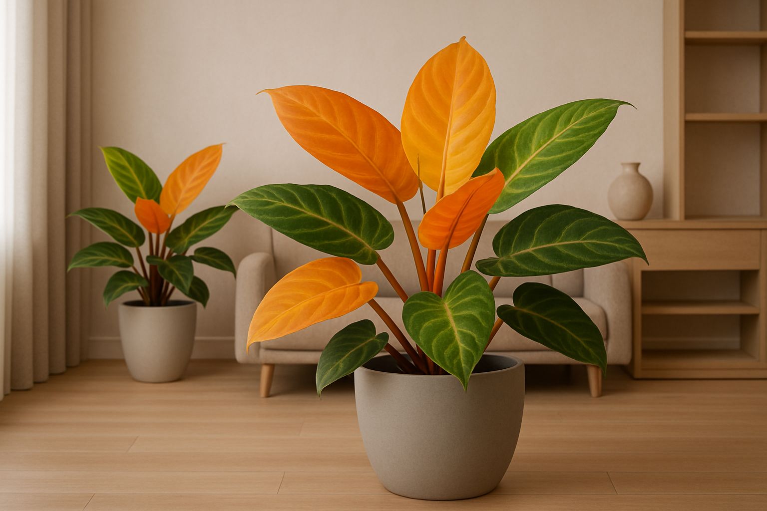 Philodendron Orange Marmalade