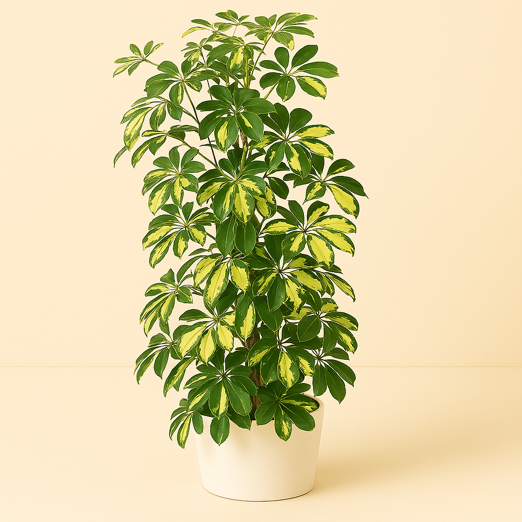 Schefflera Arboricola Gerda - 90cm in einem modernen Studio mit modernem Topf